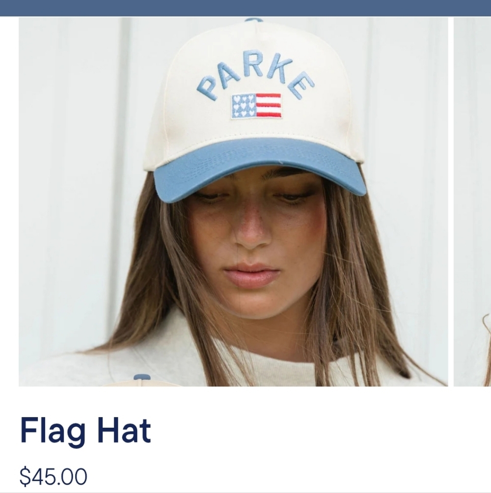 Parke Beige and Navy Cap - Picture 2 of 3